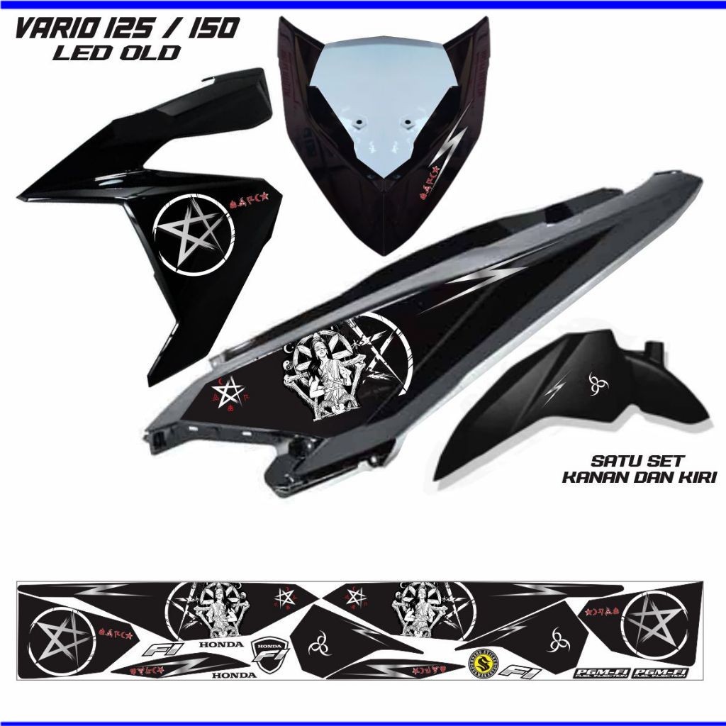 STIKER MOTOR / STIKER VARIO LED 150 /STRIPING VARIASI KEREN MOTOR VARIO LED 125 DAN 150 FI VARIASI