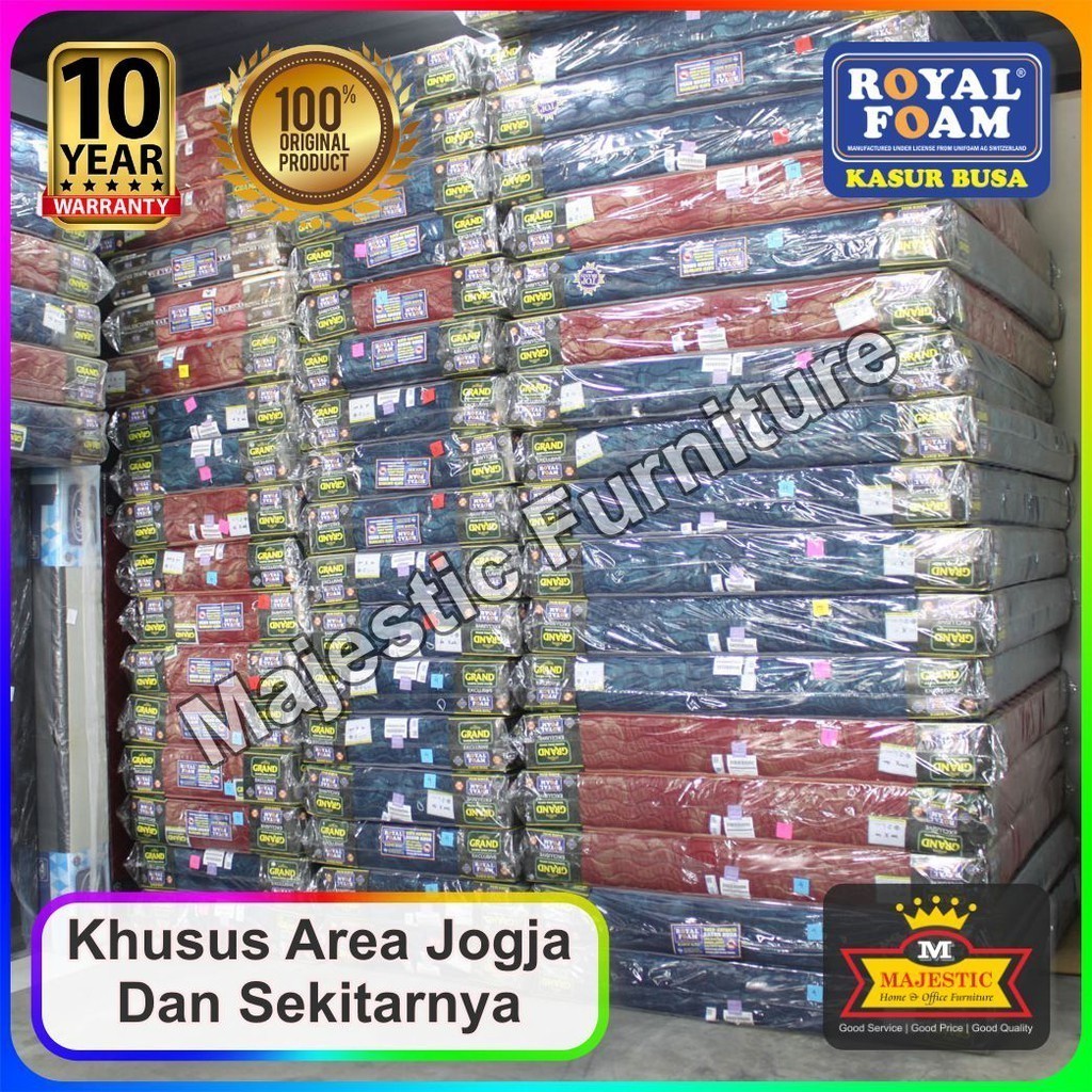 Kasur Busa Royal Foam Grand Exclusive - 90/100/120/140/160/180/200 - Tebal 30cm - Jogja
