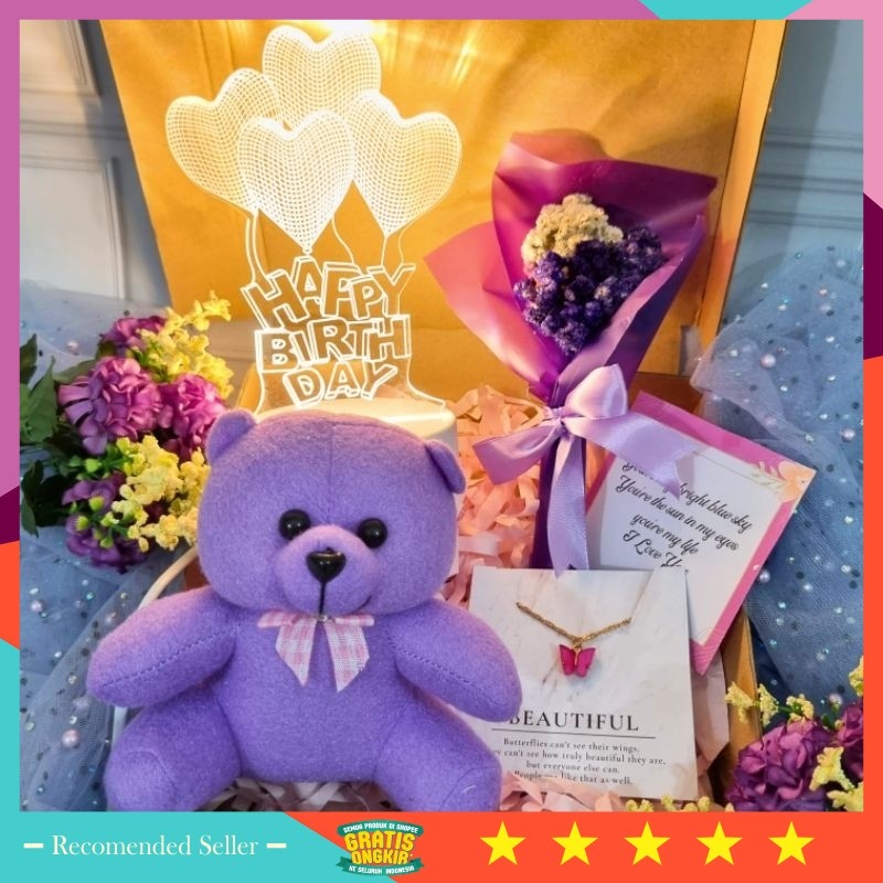 

Hadiah Wedding Anniversary Hampers Murah / Kado Cewek Ungu / Hampers Ulang Tahun Ungu / Hadiah Wisuda Purple