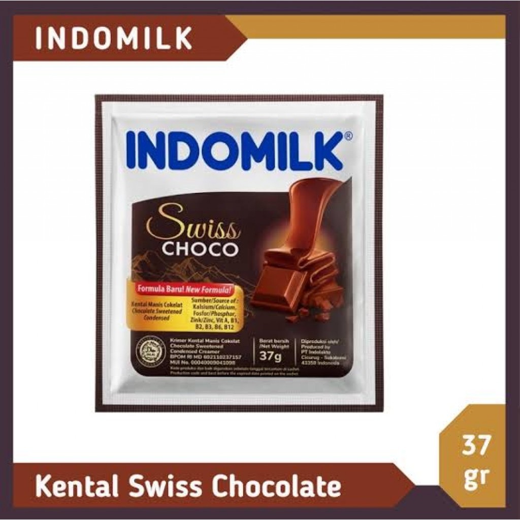 

[SKM] Indomilk Kental Manis Swiss Choco Sachet | Kemasan Satuan 37gr