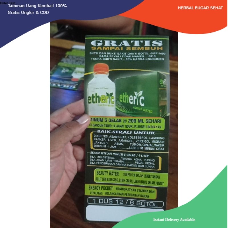 

herbal bugar sehat Etheric Water air ajaib air kesembuhan kualitas lebih dari milagros
