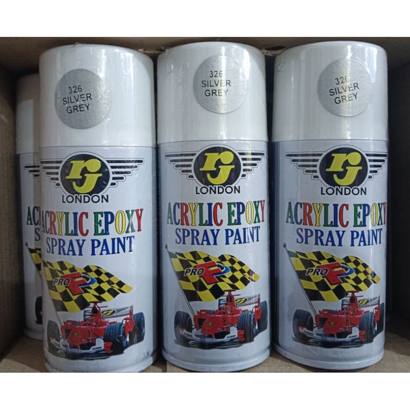 cat semprot Pilok pilox cat semprot rj london rj 150cc Silver Grey 326 150cc abu silver 150cc rj lon