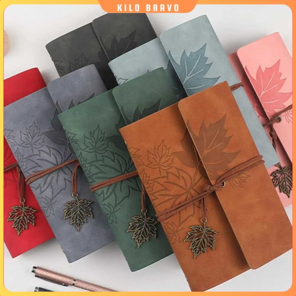 

Toddi Buku Catatan Harian Binder Kulit Retro Maple Leaf - LD-A1