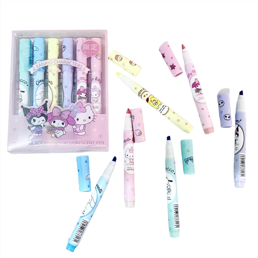 

[P] HIGHLIGHTER PEN 3316 KARAKTER SANRIO [1SET ISI 6 PCS]