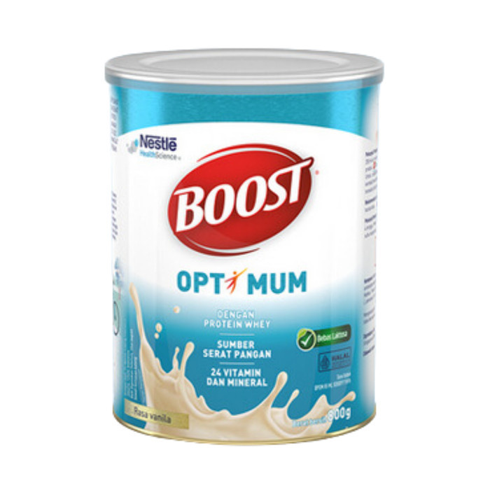 

NESTLE BOOST OPTIMUM VANILA 800 G SUSU NUTRISI DEWASA DAN LANSIA