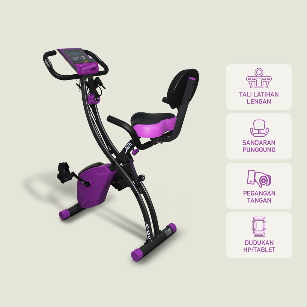 PROMO SPESIAL [JABODETABEK FREE ONGKIR+INSTALASI] Jaco Rope Bike JC 950 Alat Fitness Sepeda Olahraga