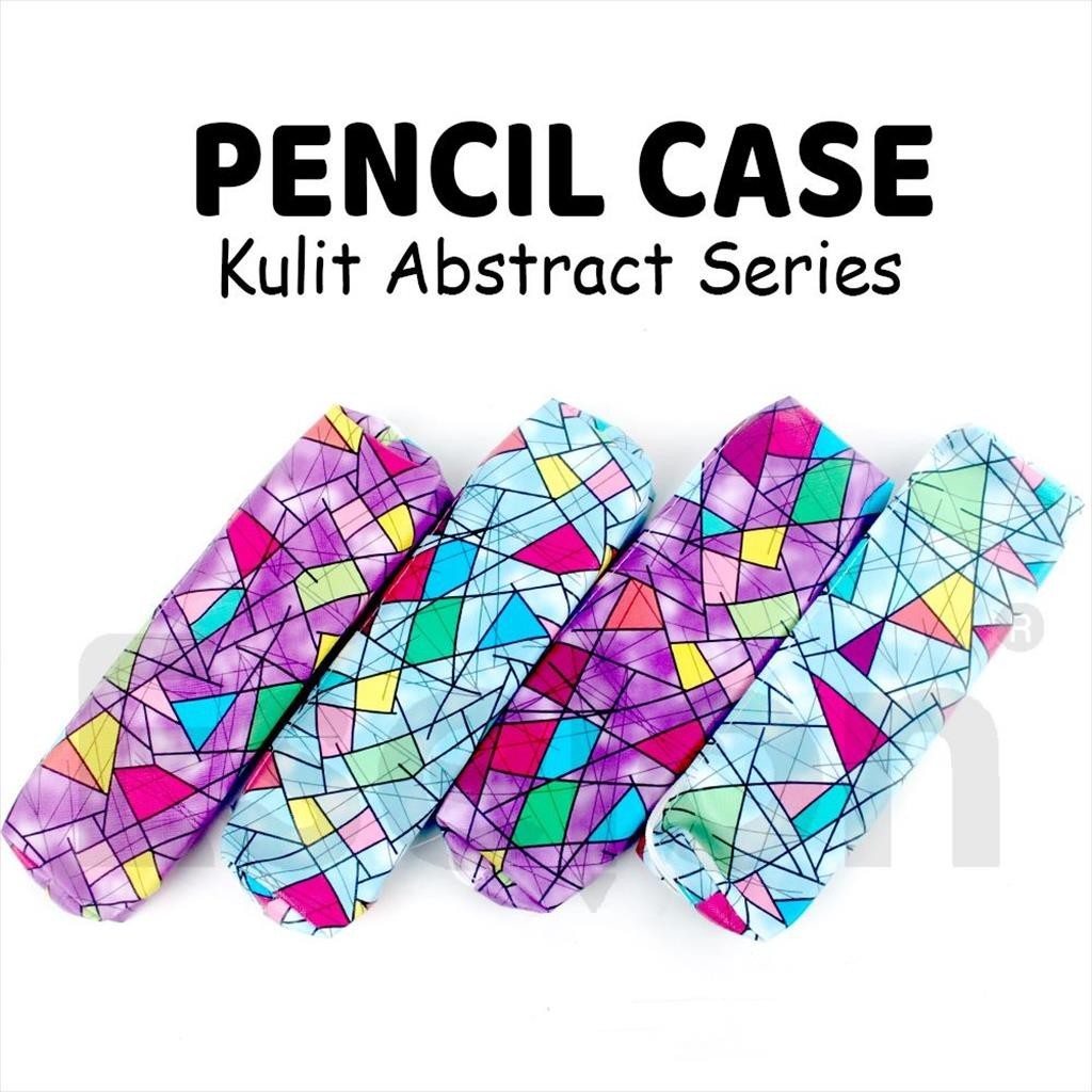 

[MaxMart]Kotak Pensil Kulit Motif ABSTRAK/ Tempat Pensil fancy