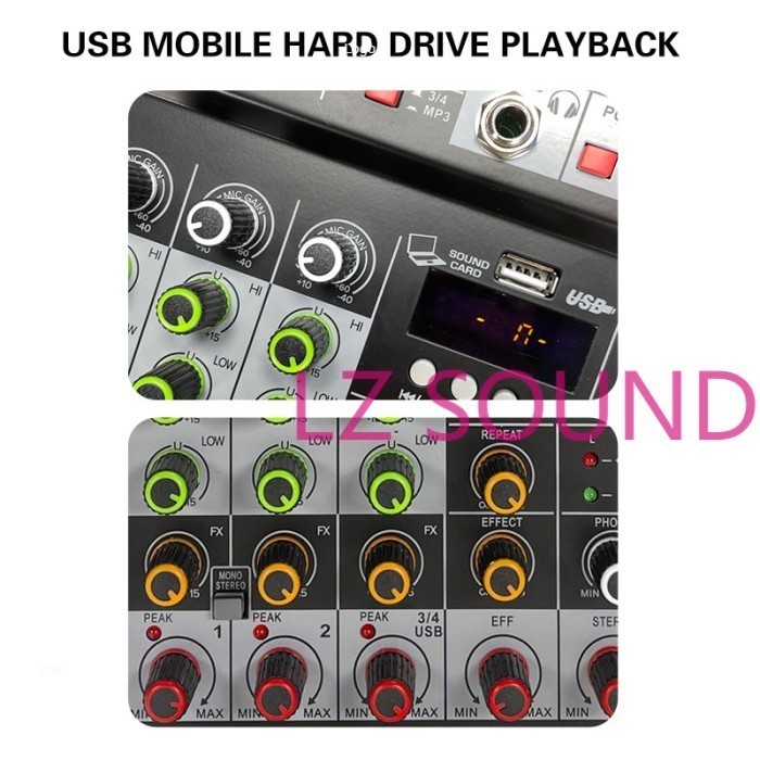 YAMAHA PM4 MINI Mixer Audio Bluetooth 4canel mixser mendukung penyetel