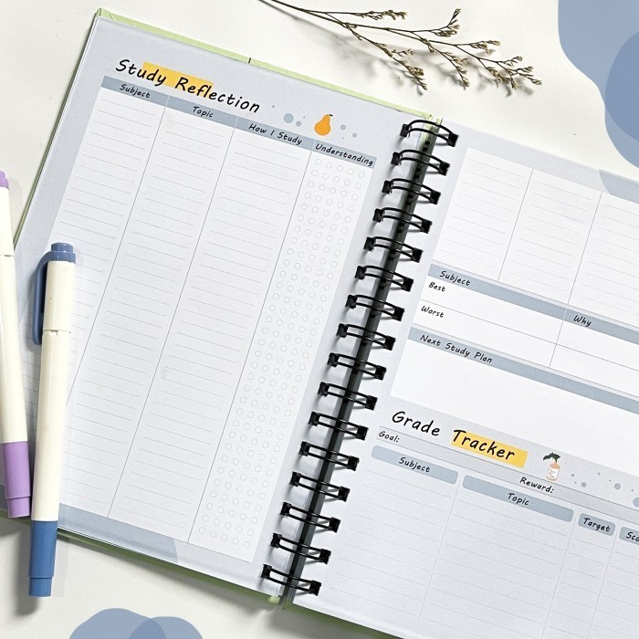 

Student Planner Custom Cover / Study Planner / Student Journal - Spiral