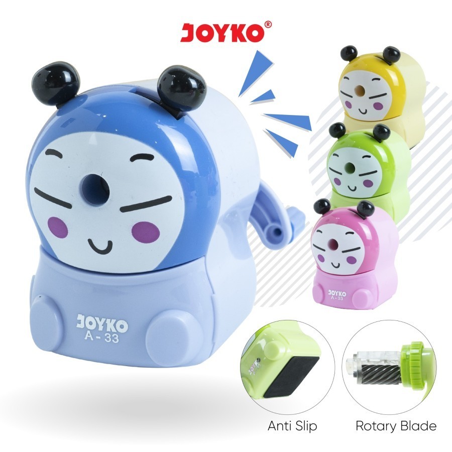 

Serutan Putar Anak / Sharpener Rautan A-33 / Serutan Pensil JOYKO Model PUCCA