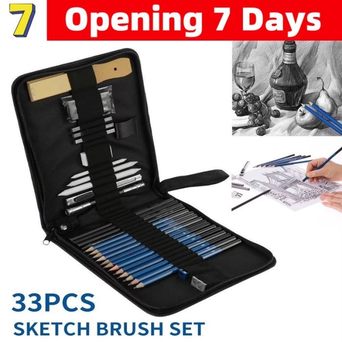 

33 pcs/set gambar siswa / sketsa pensil penghapus set - 33pcs/set