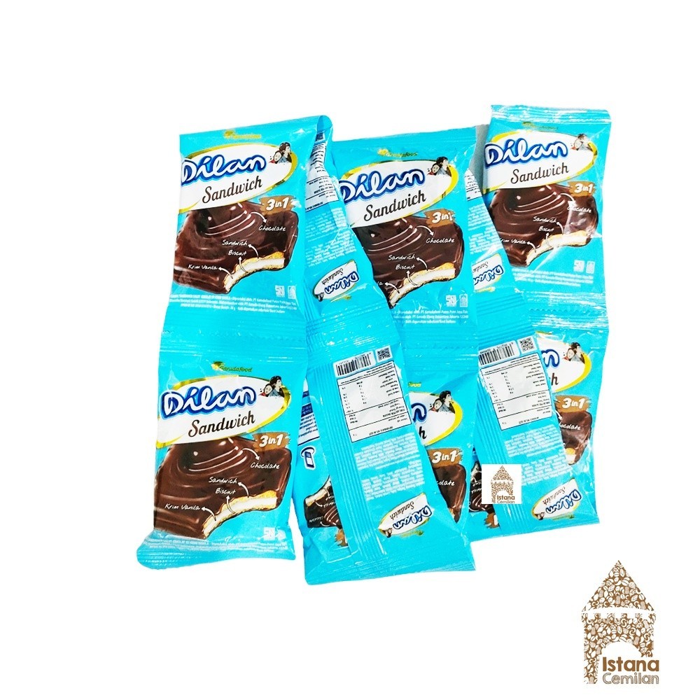 

Dilan Sandwich 3in1 Biskuit Sandwich Cokelat RENCENG (isi 10 pcs) - JSF