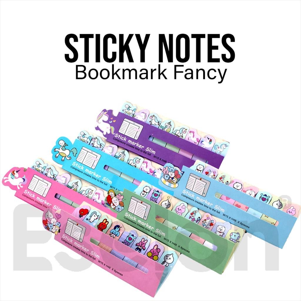 

[MaxMart]Sticknote Kertas Fancy/ 1set Stick note Karakter-1033