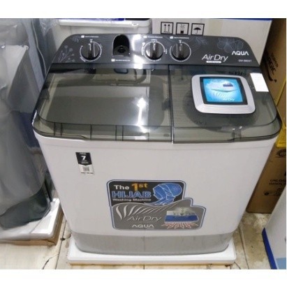 Mesin Cuci 2 Tabung Aqua 9KG Hijab Series QW-960XT