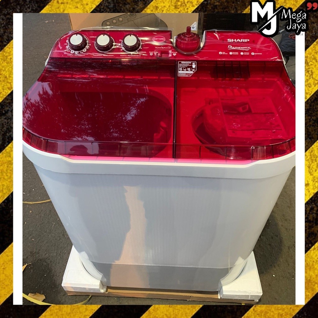 MESIN CUCI SHARP ES-T1090 / SHARP EST1090 / 2 TABUNG / KAPASITAS 10 KG