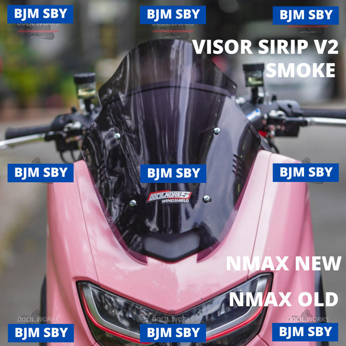 Arynt VISOR WINDSHIELD TDR SIRIP NMAX OLD NMAX NEW 2020 2021 MODEL SIRIP - TDR Smoke, Nmax Old