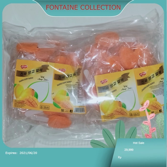 

permen jelly mangga stick /permen jelly mangga/mango soft candy