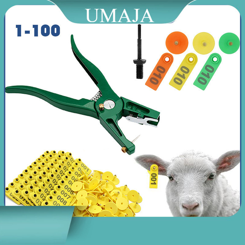 

Umaja 100Pcs Eartag atau Aplikator Alat Anting Id