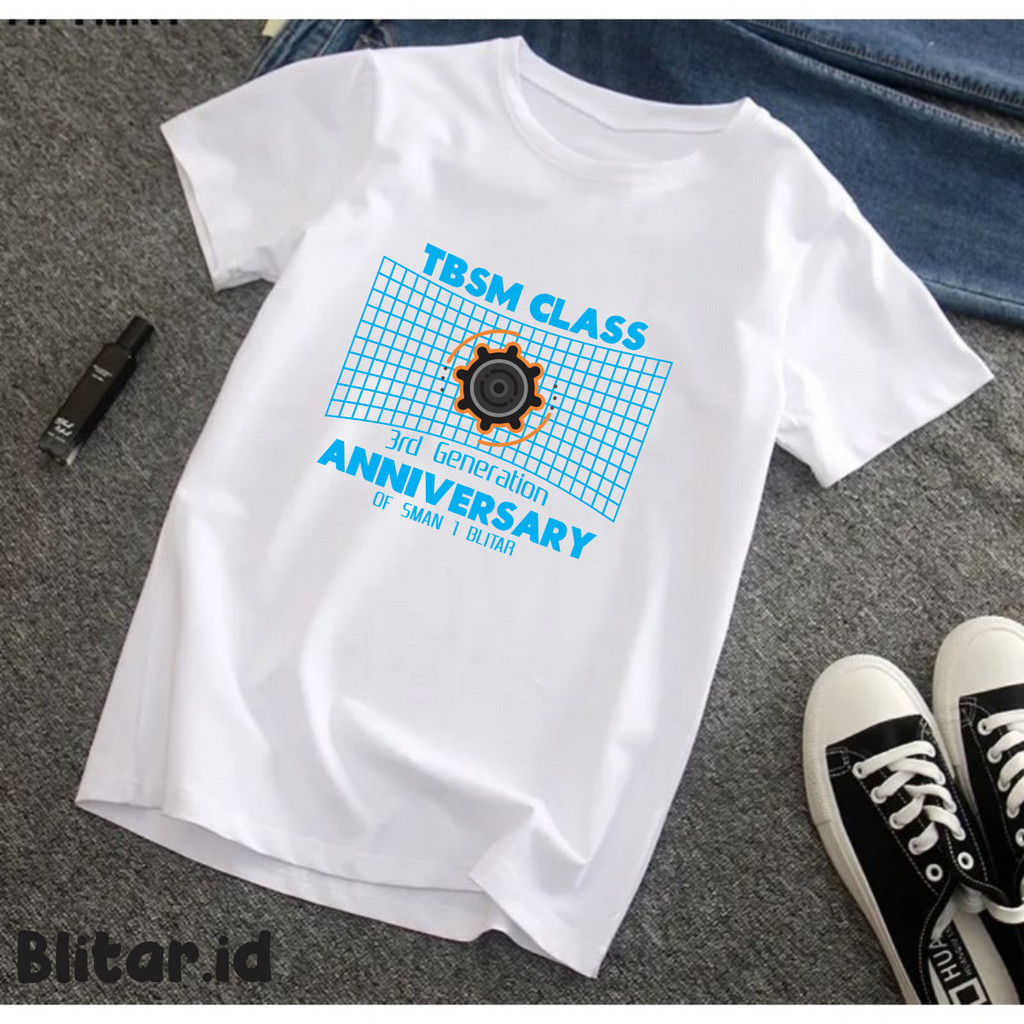 Baju Disnatalis Cowok Cewek SMA SMP SD Kaos Lengan Pendek Custom Sablon Bebas Pakai Foto Logo Nama G