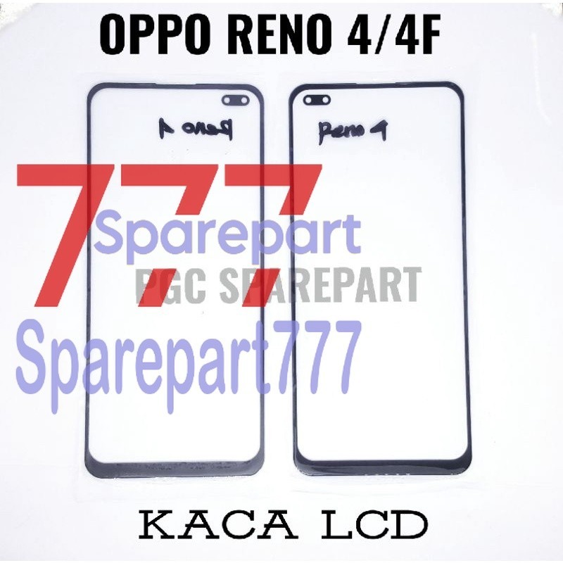 Original Kaca LCD Glass Oppo Reno 4 - 4F - Mirip touchscreen tapi tidak memiliki flexible - Sparepart777