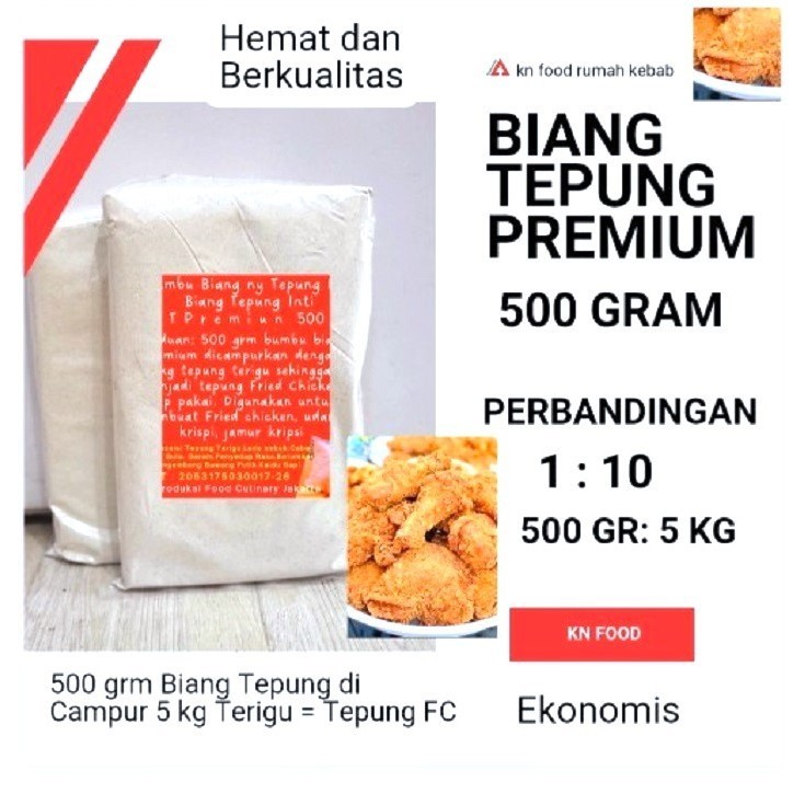 

Tepung Kentucky Tepung Inti BT 500gr - Biang Tepung Fried Chic