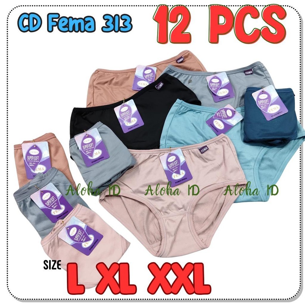 Celana Dalam Wanita FEMA/ CD UNDIES CELANA DALAM WANITA MERK FEMA 318 BONUS TANPA PEMBELIAN MINIMAL/