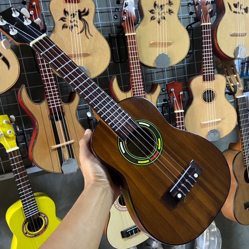 Terbaru gitar ukulele kentrung soprano senar 4 dan senar 3 bonus  pick Murah Berkualitas