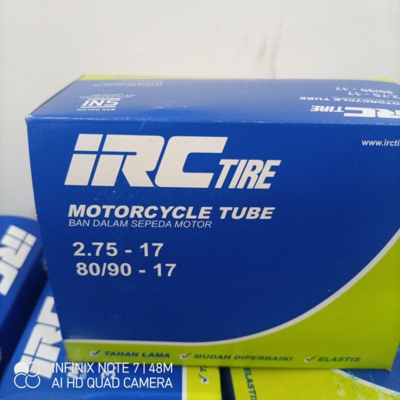 ban dalam motor 275-17 irc velg 17