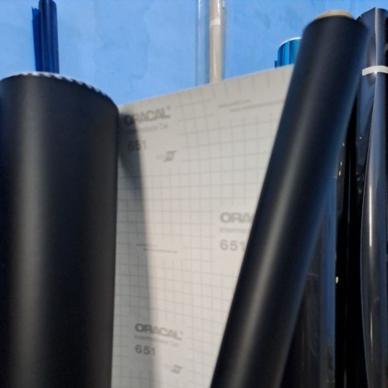 harga permeter Skotlet Hitam Doff Oracal