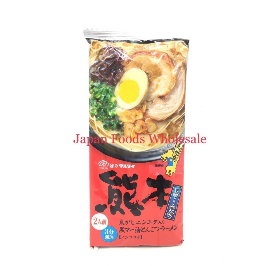 

Marutai Kumamoto Kuro Mahyu Tonkatsu Ramen 186gr / ramen jepang