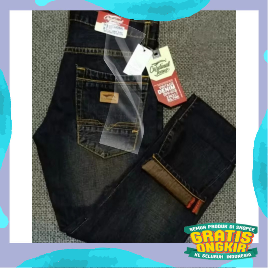 LAGI PROMOCELANA PANJANG PRIA CARDINAL// CELANA JEANS CARDINAL PREMIUM/ Jumbo Gemoy