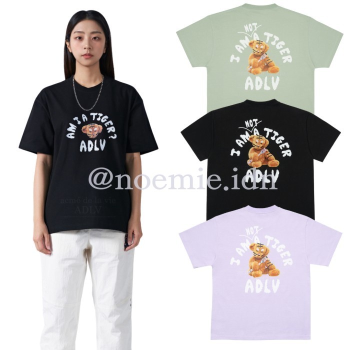 ADLV acme de la vie tiger teddy bear doll short sleeve t-shirt
