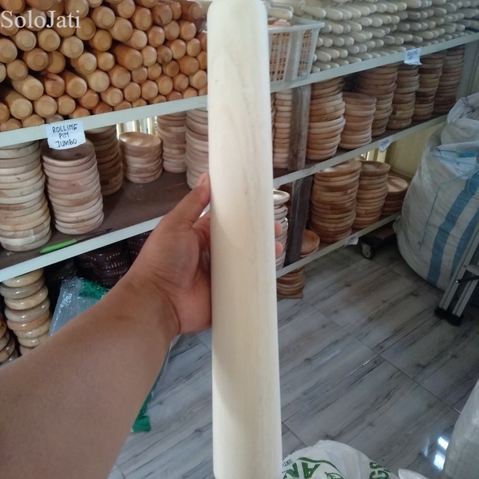 

Rolling Pin Kayu 40cm / Penggilas Adonan / Penggiling Adonan /Penumbuk - Waru 40cm murah