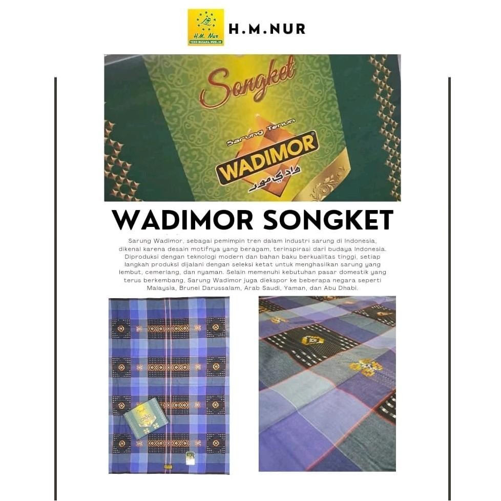 Sarung Wadimor Songket ORI - Kain Pria Muslim Dewasa Elegan
