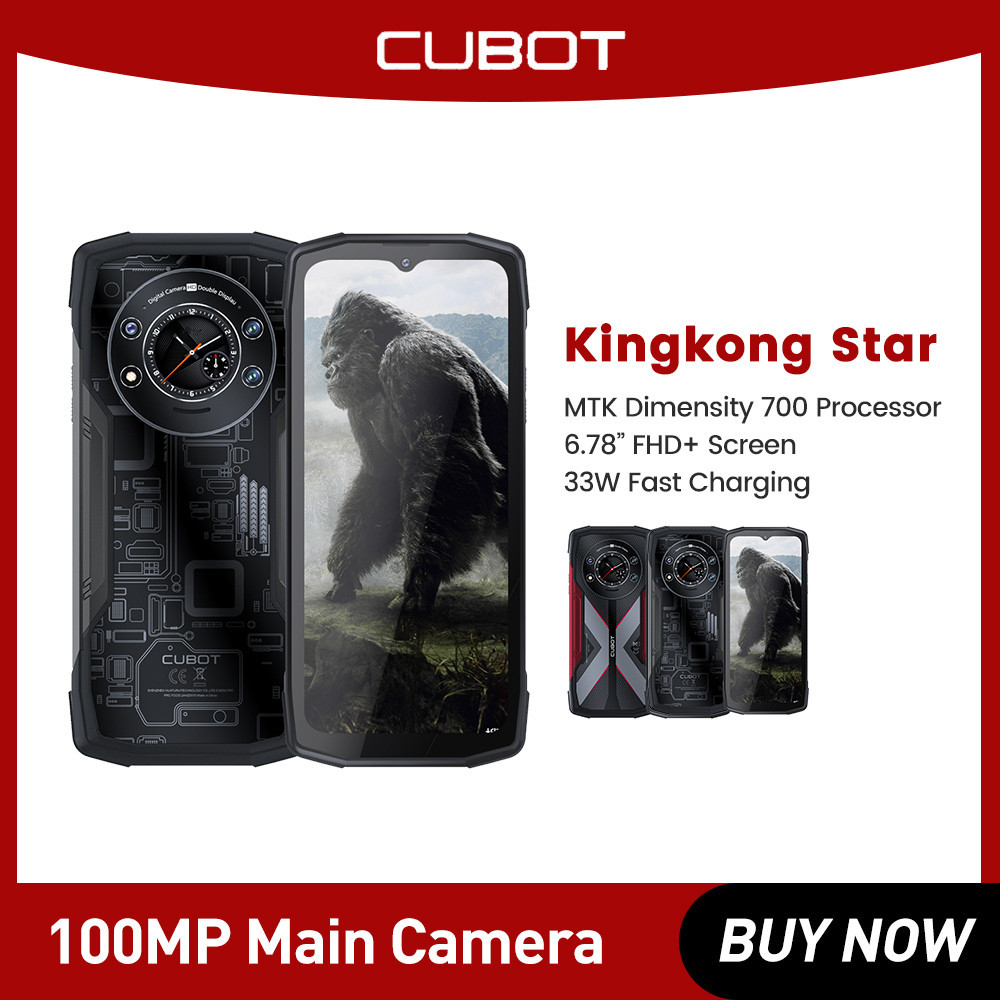 Cubot KingKong Star Smartphone 5G Rugged Smartphone 6.78" Screen 12GB+256GB 10600mAh Android 13