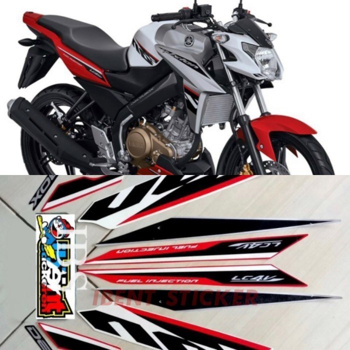 STIKER STRIPING YAMAHA VIXION R ADVANCE PUTIH 2017 STIKER LIS POLET