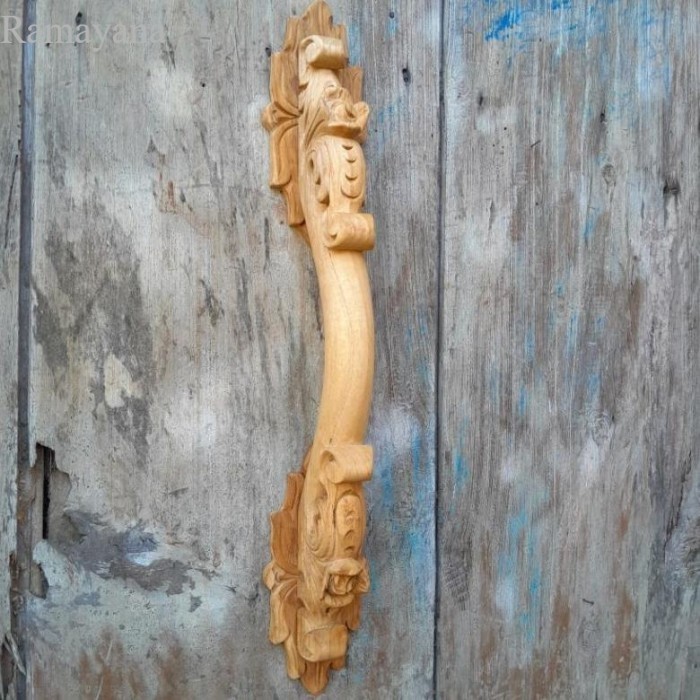 

HANDLE PINTU KAYU JATI UKIR/GAGANG PINTU(TARIKAN PINTU CLASIK) murah - 1pcs, 47cm Murah