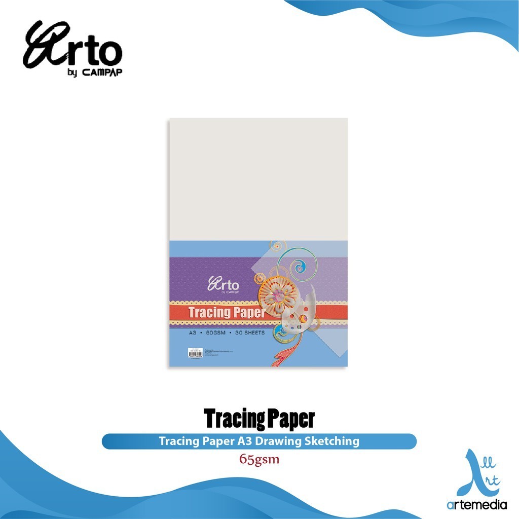 

Arto Tracing Paper A3 Drawing Sketching Kertas Kalkir