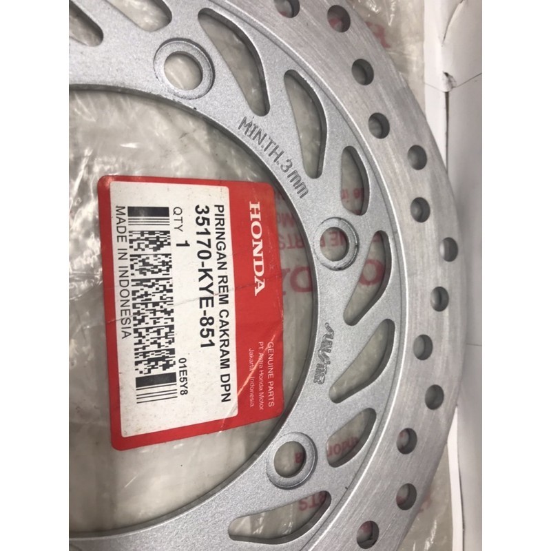 piringan cakram disc rem depan megapro new monoshock