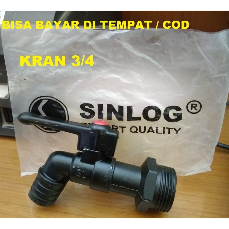 KRAN BESI SINLOG 3/4 KERAN AIR / TIMAH