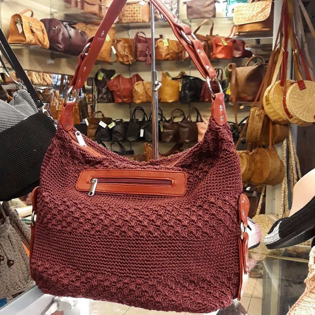 Tas Rajut / Tas Selempang Rajut / Tas Wanita Rajut Zhafira Merek Rajut Galawi