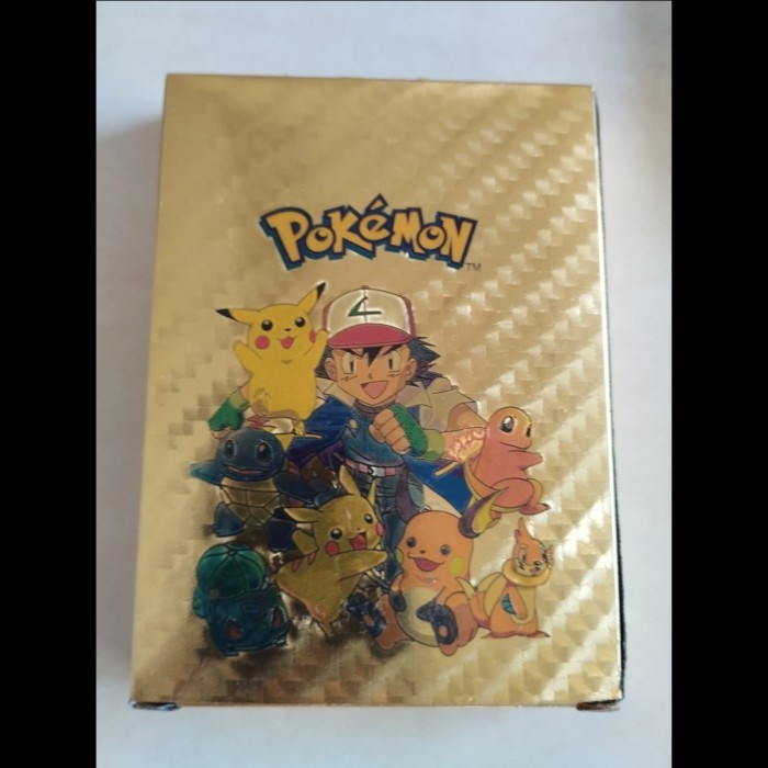 PROMO/ MAINAN KARTU/KARTU ANIME Kartu pokemon Emas Diamond Colorful Kartu Pokemon charizard pikachu 