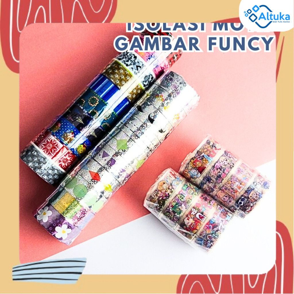 

(10 PCS) Isolasi Motif Gambar Funcy Karakter