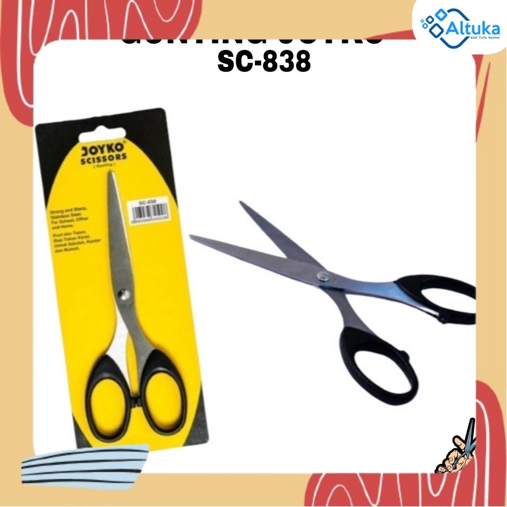 

Gunting Kertas / Pemotong Kertas Tanggung SC 838 Joyko