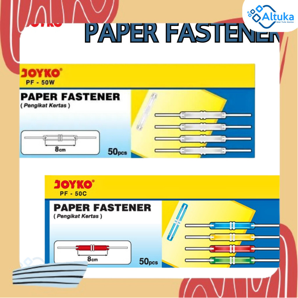 

Paper Fastener / Acco Putih dan warna ( isi 50 pcs)
