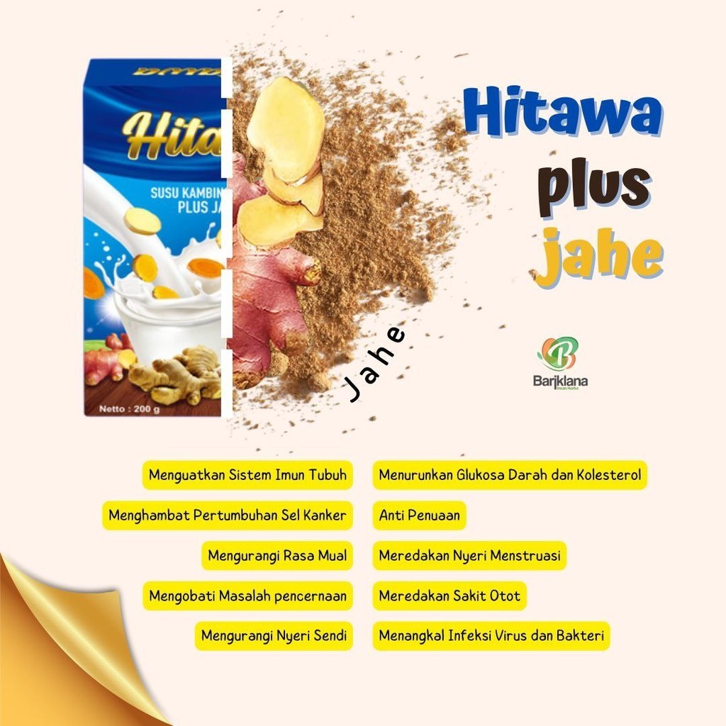 

HITAWA Susu Kambing Etawa Plus ekstrak Jahe 200gr