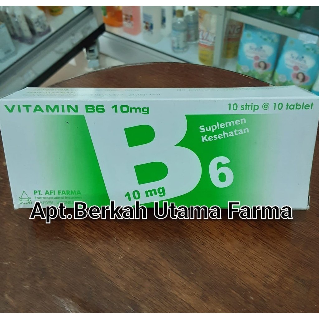 Vitamin B6 Box Isi 100 Tablet ( AFI FARMA )