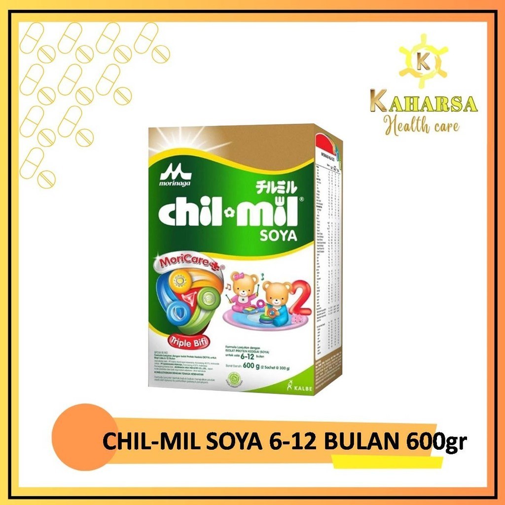 CHIL MIL SOYA 2 600 gr - Morinaga Chil Mil Soya - Susu Bayi 6-12 Bulan Alergi Susu Sapi