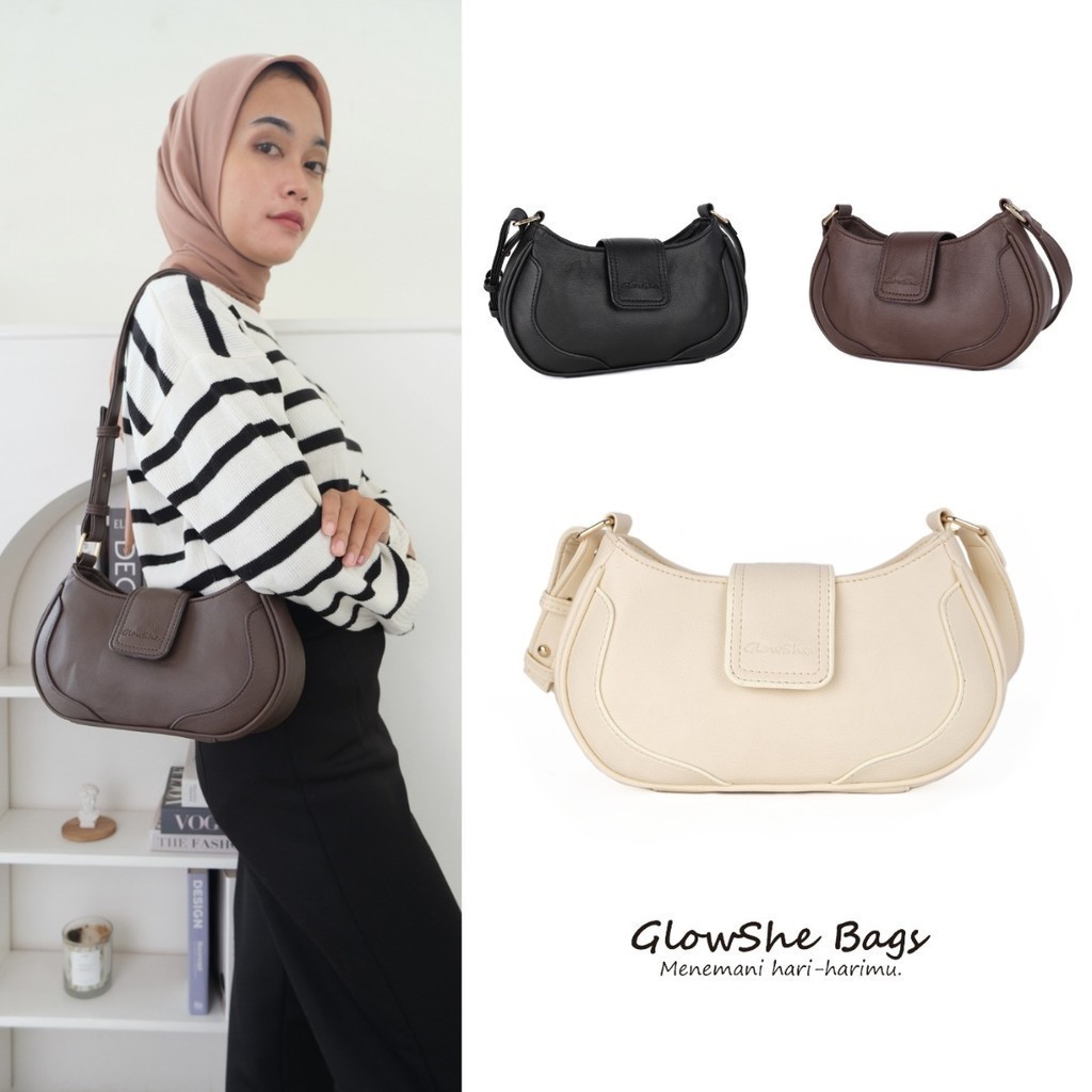 MOORA BAG | GlowShe Tas Selempang Wanita Premium Women Sling Bag Shoulder Bag GlowSheBags Tas Cewek 