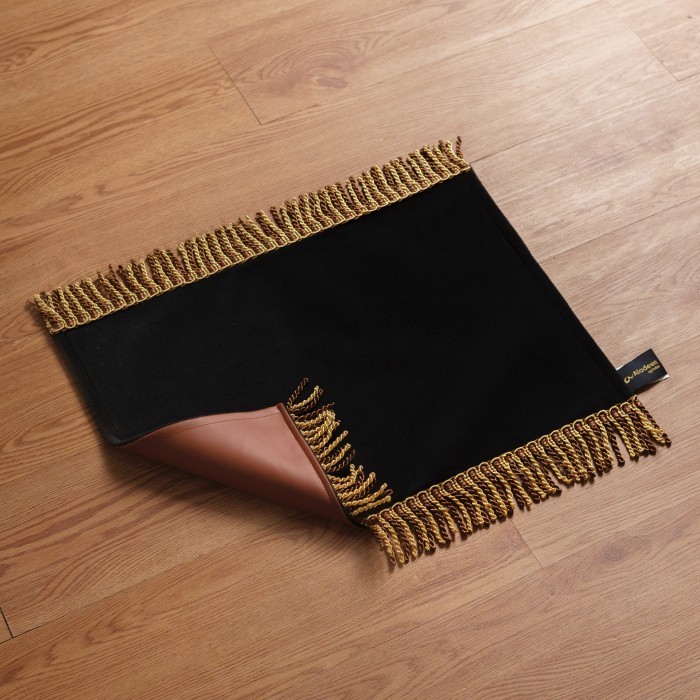 Sajadah Aladeen Kecil Mini / Kepala Bulu Tipis Polos - HITAM